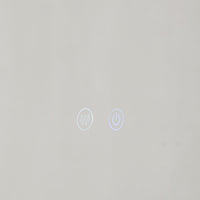 Bowen Oval LED Vanity Mirror Silver 60x100cm