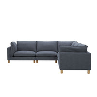 Whitehaven 5 Piece Modular Corner Sofa Atlantic Blue