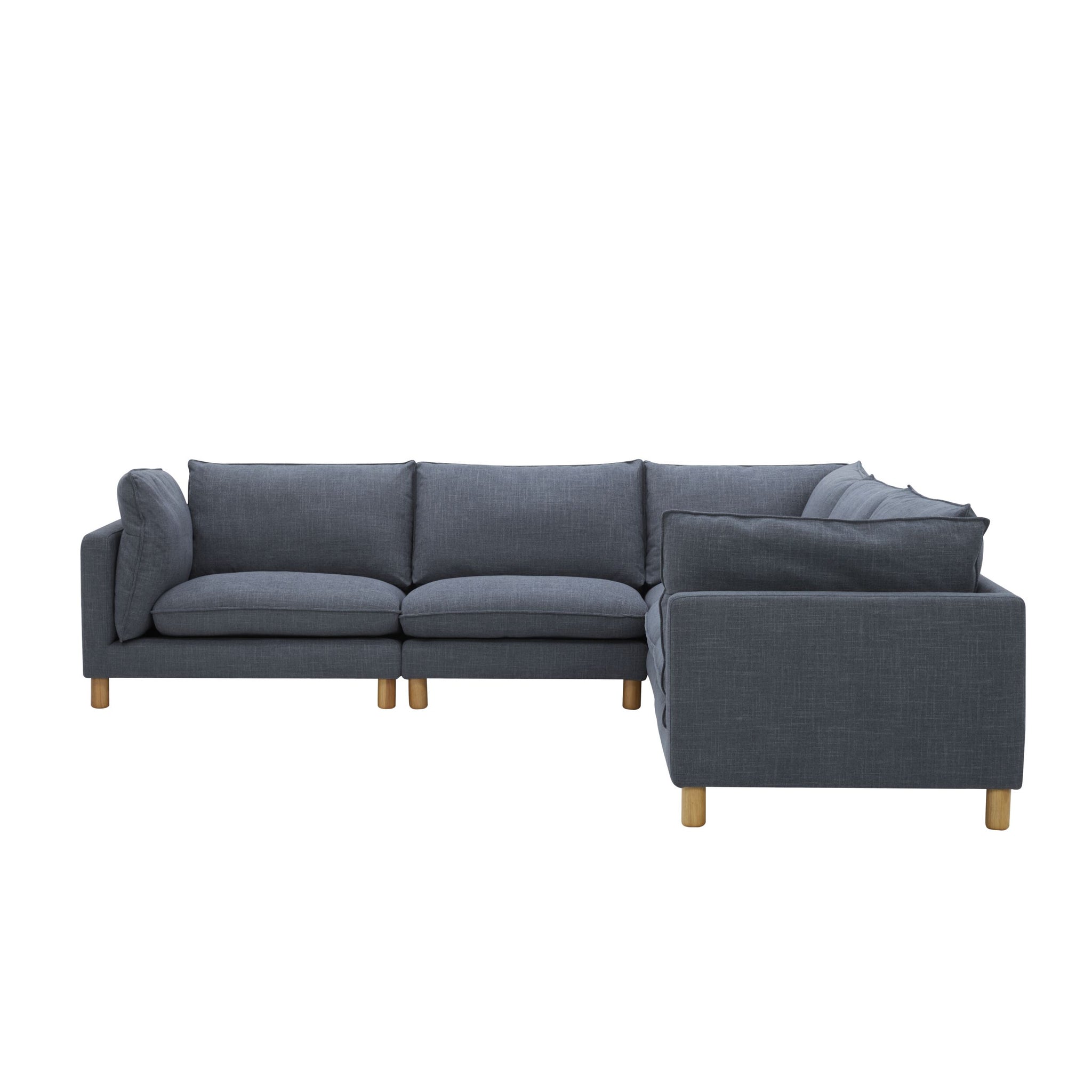 Whitehaven 5 Piece Modular Corner Sofa Atlantic Blue