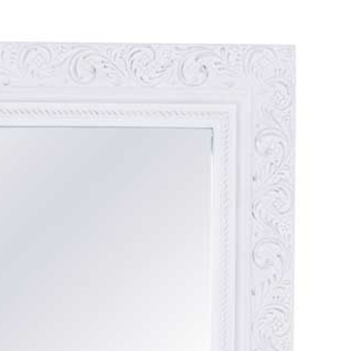 Rebecca Antique White Mirror 108x78cm