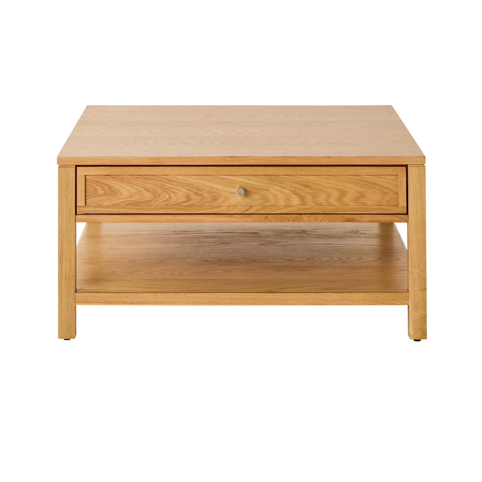 Avalon Square 2 Drawer Coffee Table Light Oak