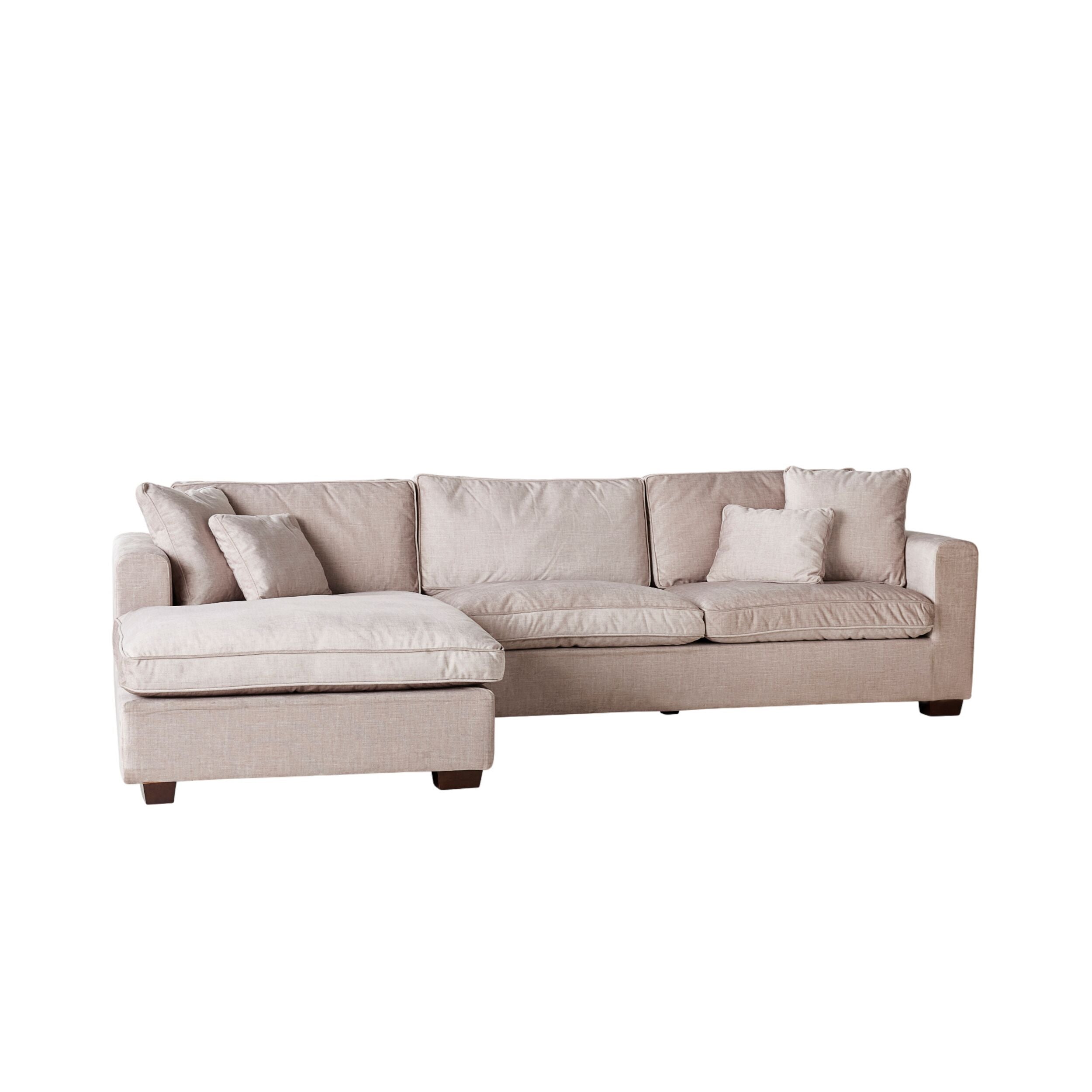 Portsea 4 Seater LHS Chaise Aura Pecan