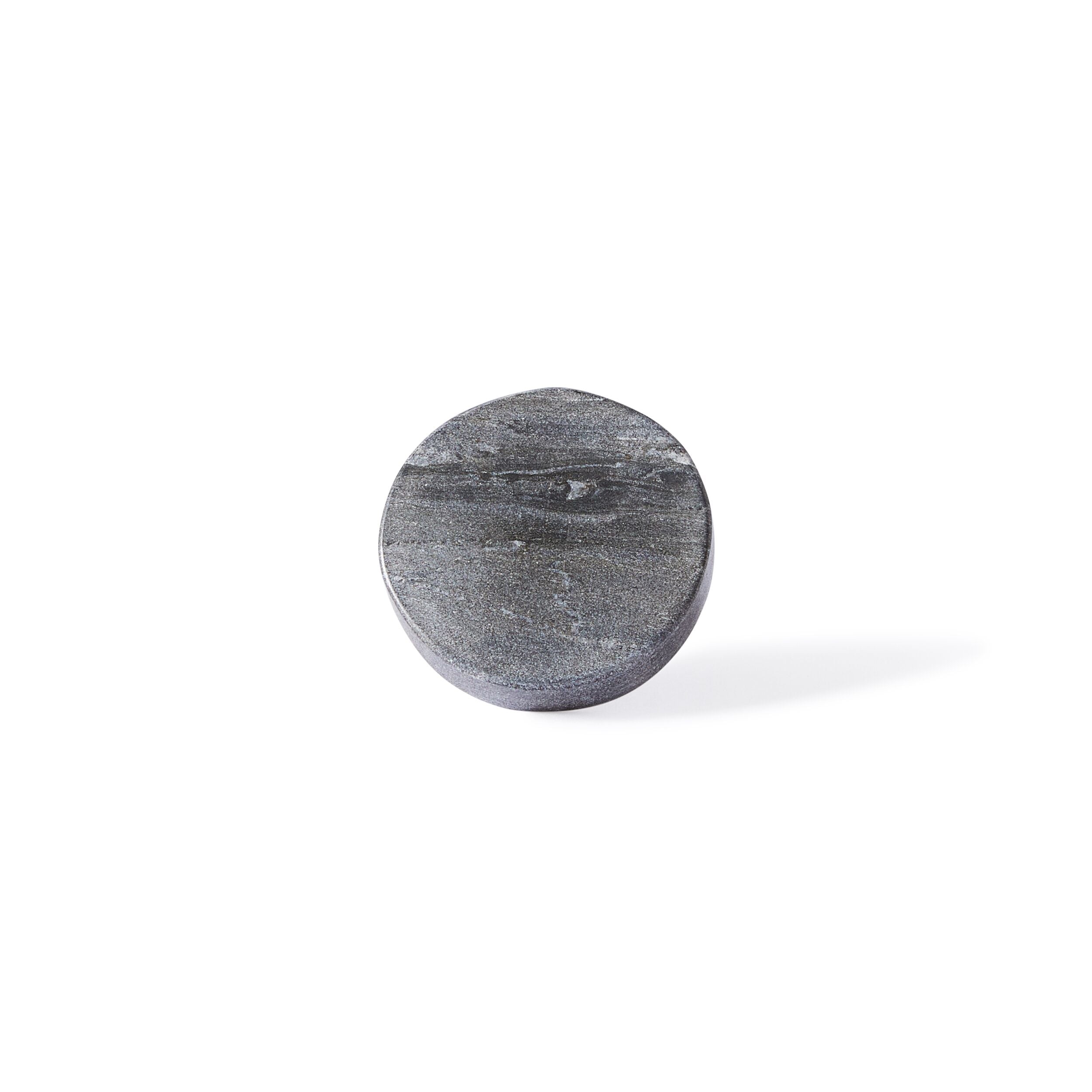 Black Marble Knob Small 6x1.5cm