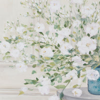 White Bouquet Framed Print 60x90cm