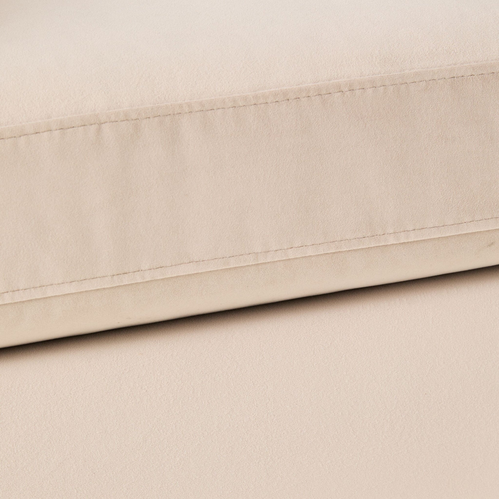 Stitch 2 Seater Velvet Sofa Taupe