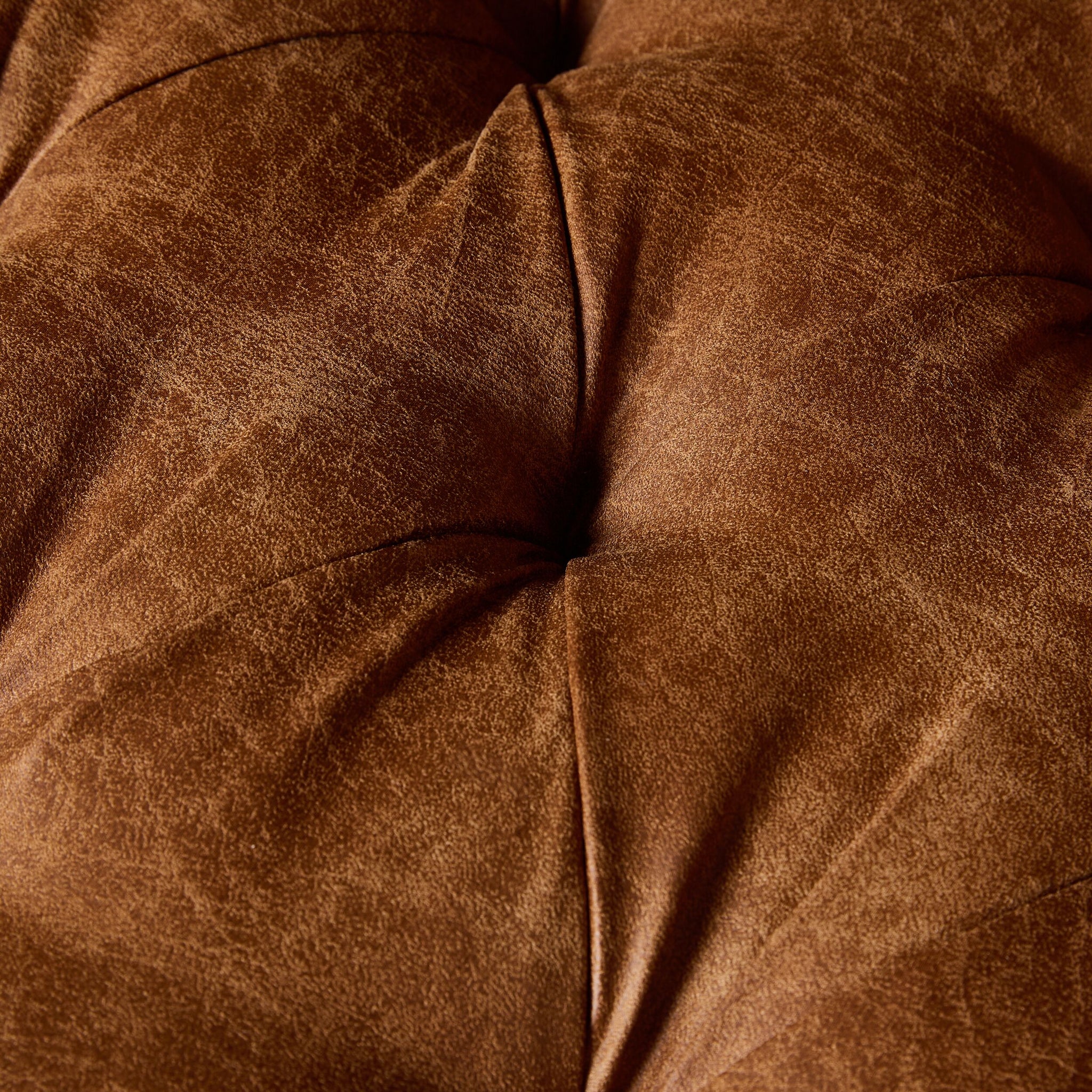 Ariane 3 Seater Faux Leather Sofa Pellini Tan