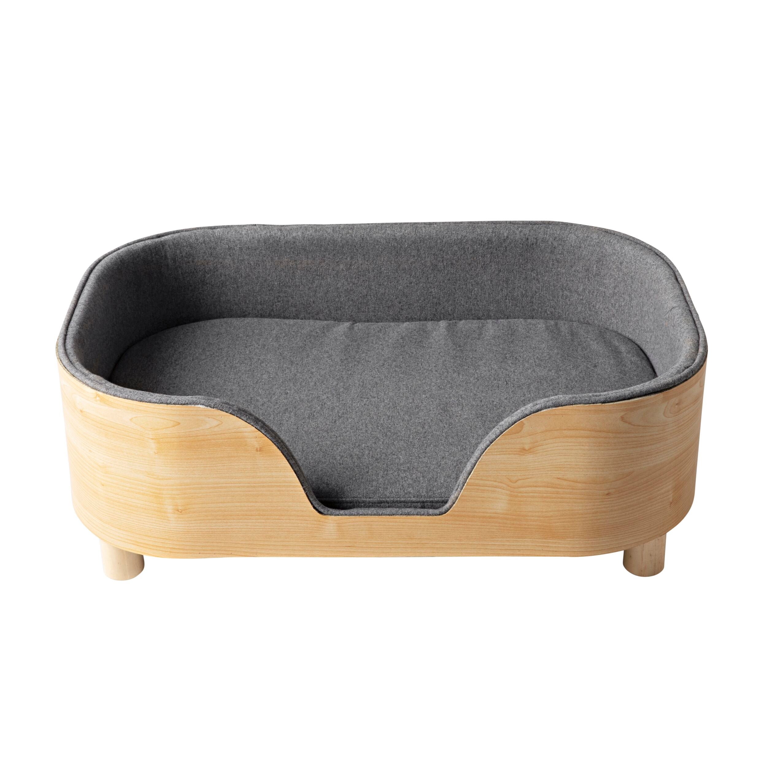 Wooden Grey Pet Bed 75x50x27cm