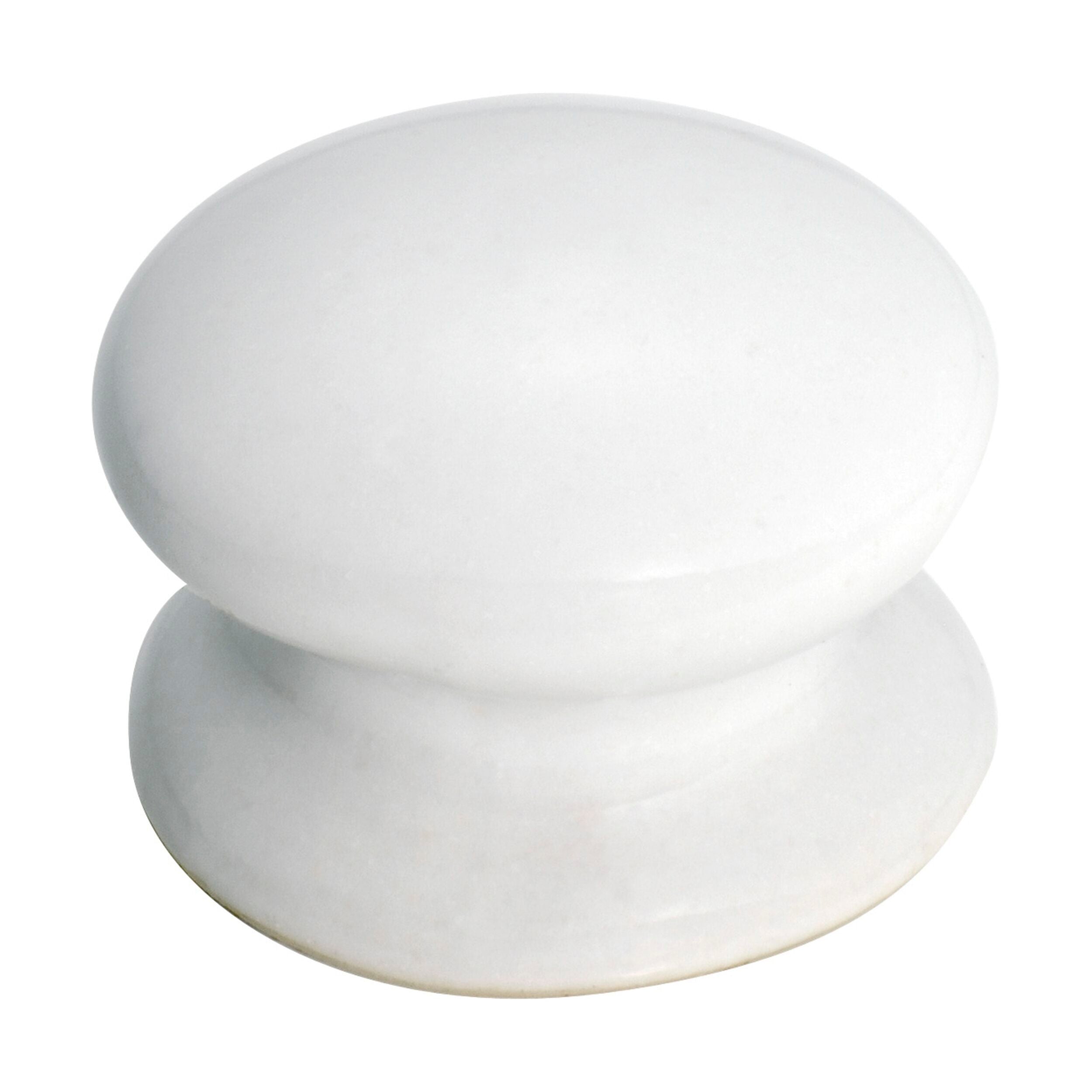 3730 Cupboard Knob White Porcelain Round D32xP23mm