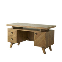 Dawson Reclaimed Timber Double Pedestal Desk