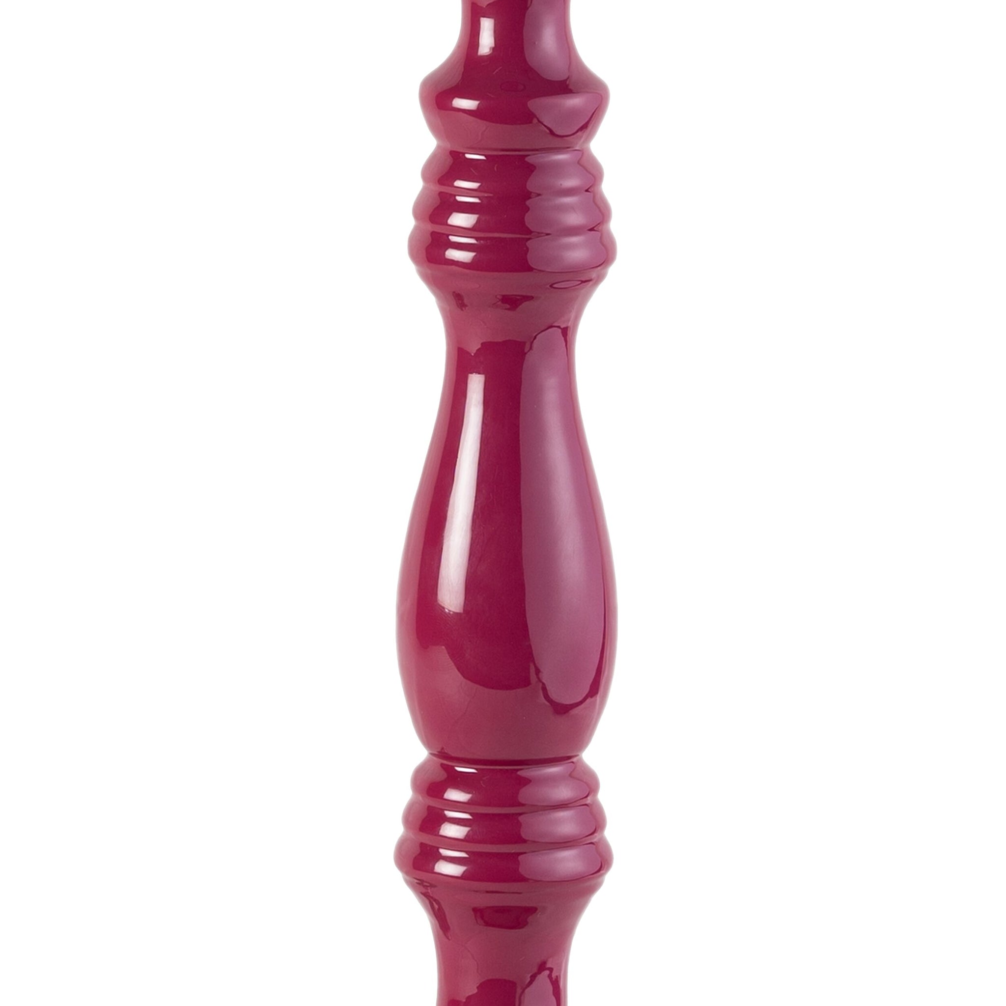 Beadline Wooden Table Lamp Fuchia Purple Base Only 12cmx28cm