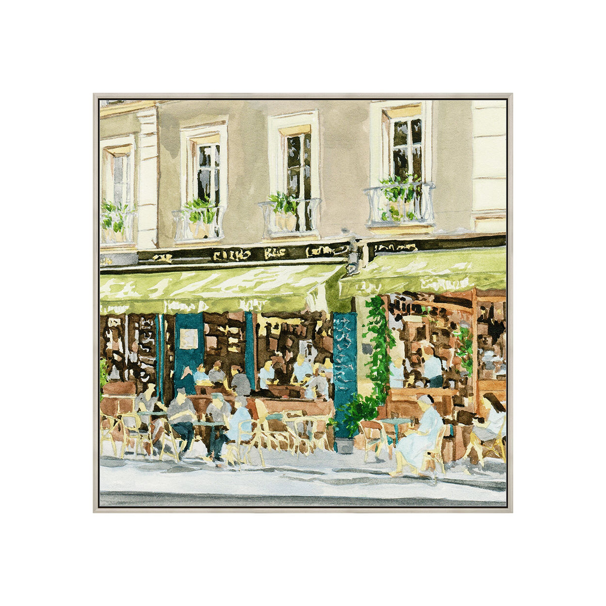Le Petite Cafe Canvas 40x40cm