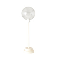 Vera Hammered Glass Table Lamp Off White 63cm