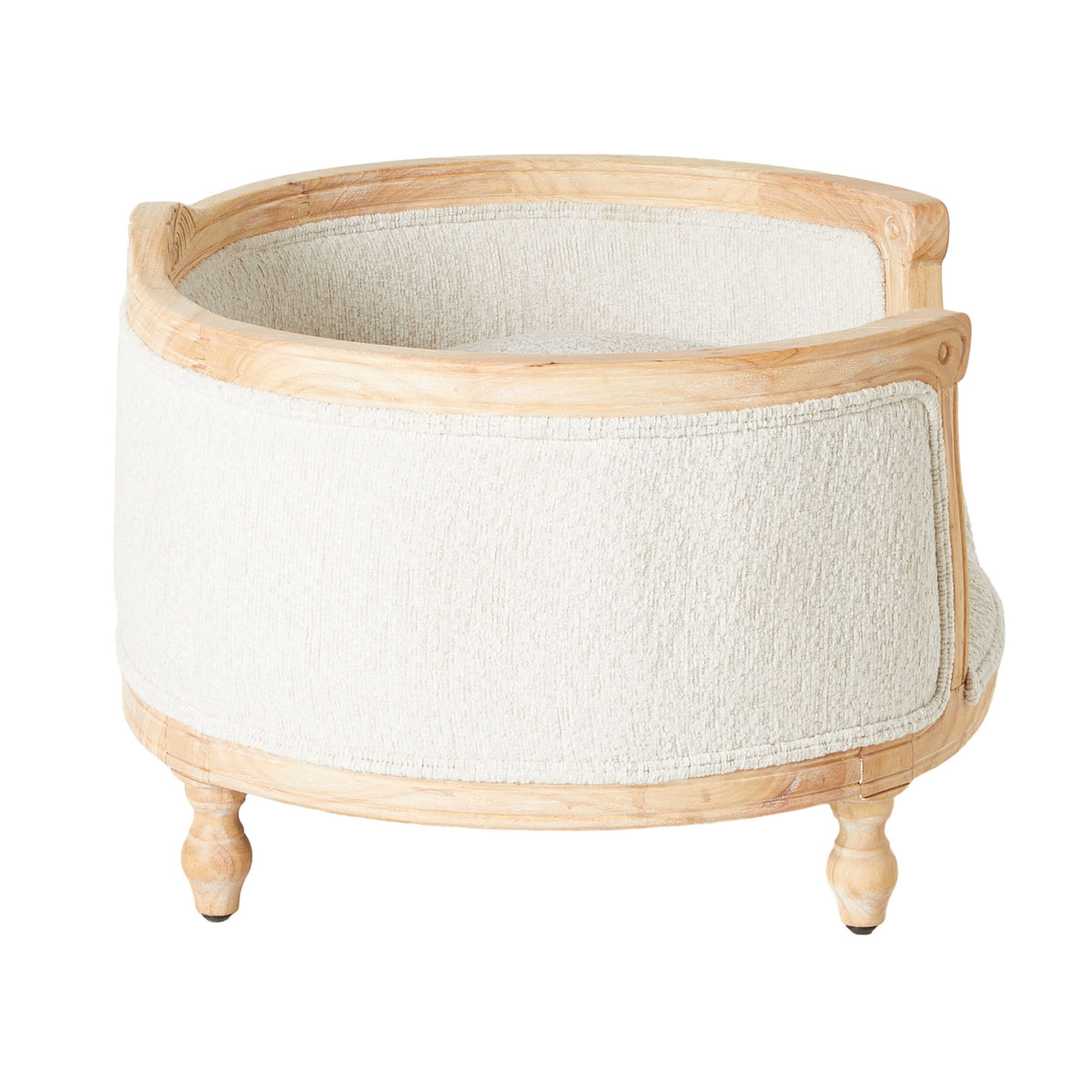 Luxe Dog Bed Ecru 75x70x44cm