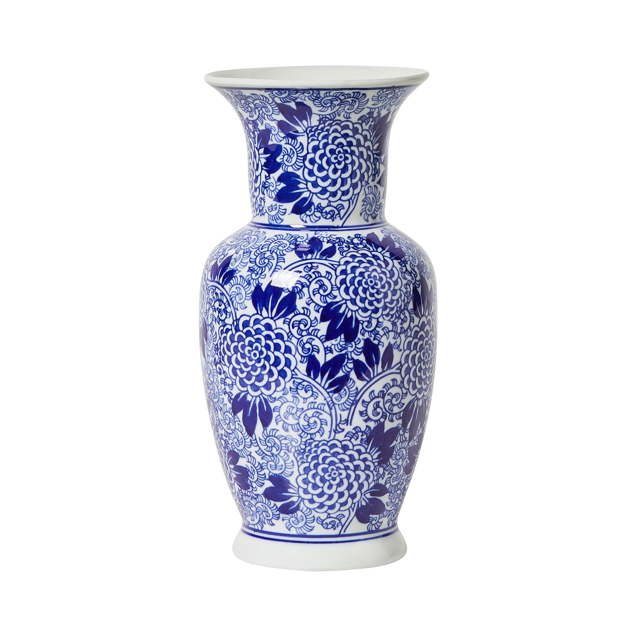 Celadon Dahlia Vase 14x14x30cm