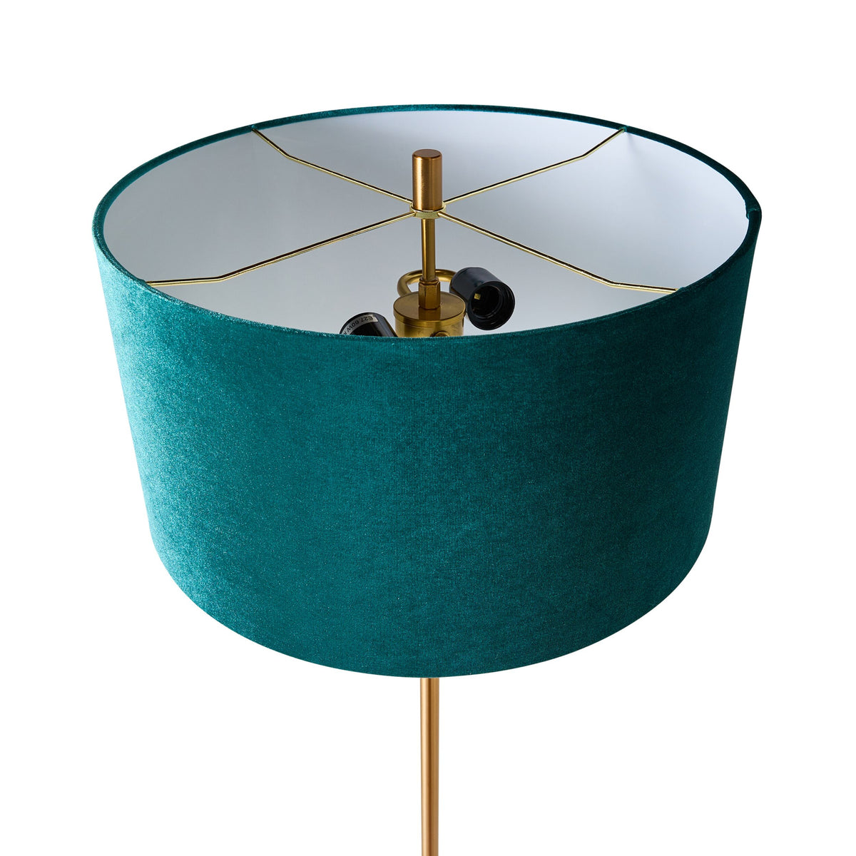 Reid Velvet Green Floor Lamp 157.5cm