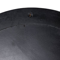 Bone Inlay Round Mirror Black and White 90cm