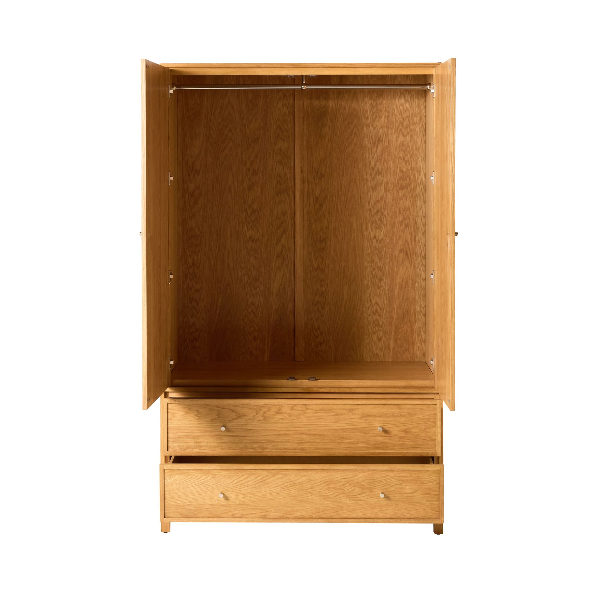 Avalon 2 Drawer Wardrobe Light Oak