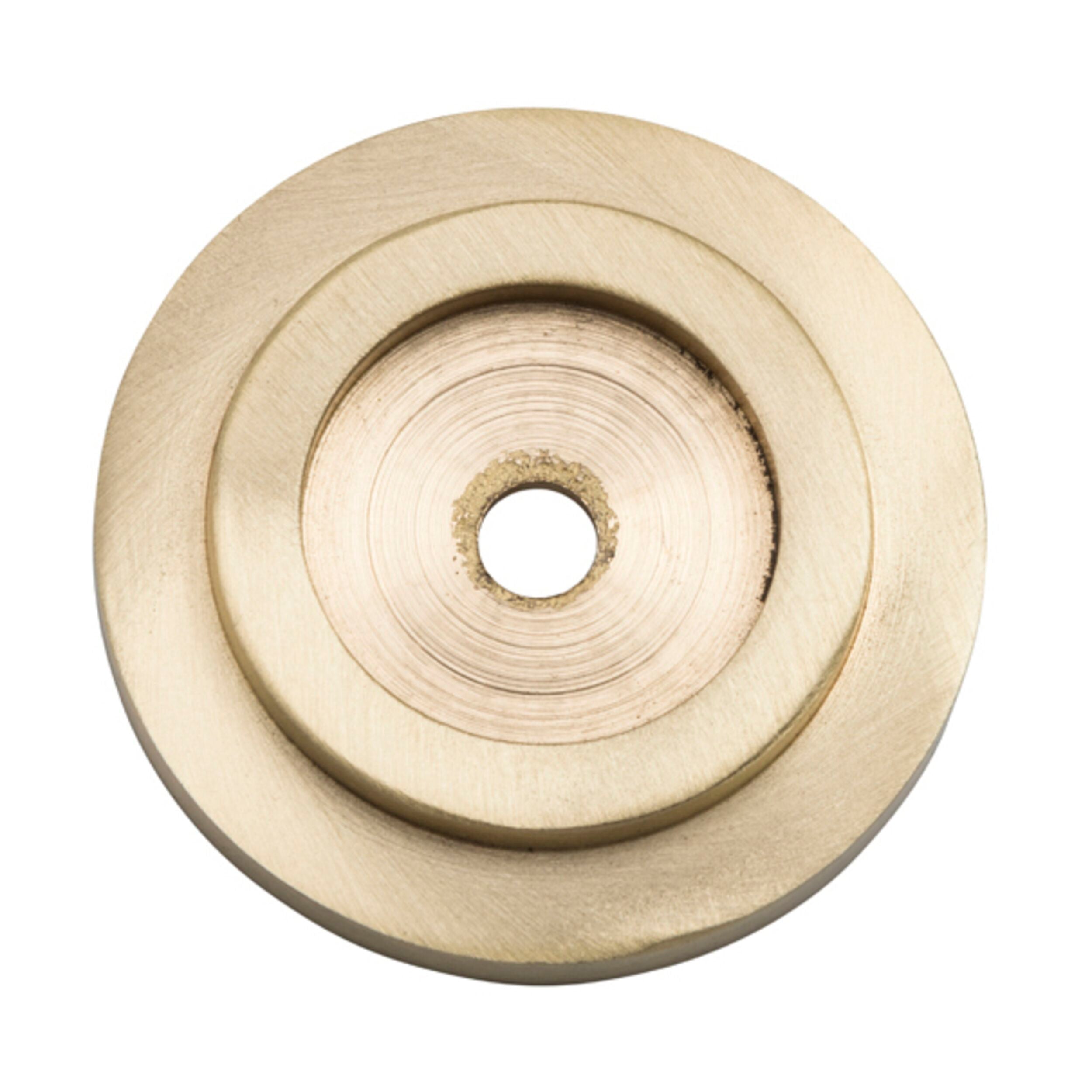 6700 Backplate For Domed Cupboard Knob Satin Brass D32mm