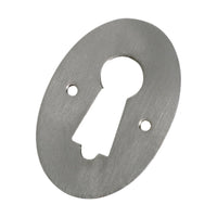 1176 Escutcheon Pressed Satin Chrome H44xW30mm