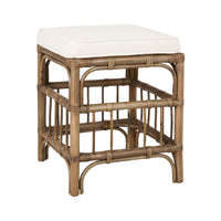 Martinique Rattan Cushioned Stool