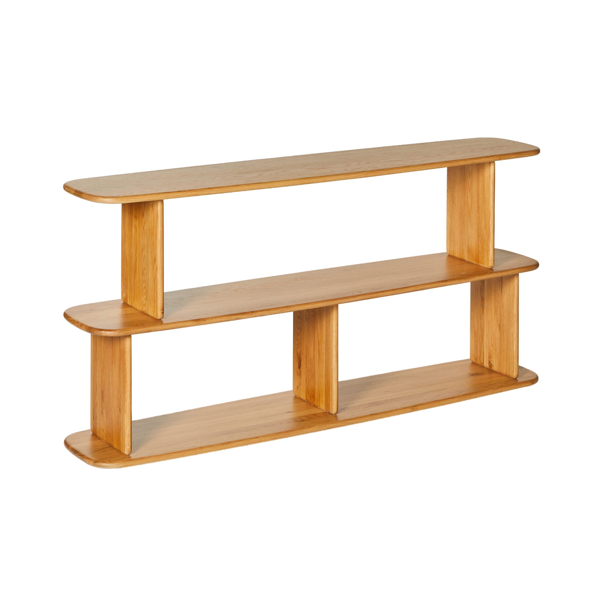 Jasper Solid Oak Low Bookshelf