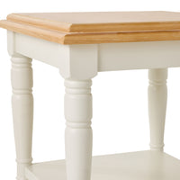 Clover Lamp Table With Shelf