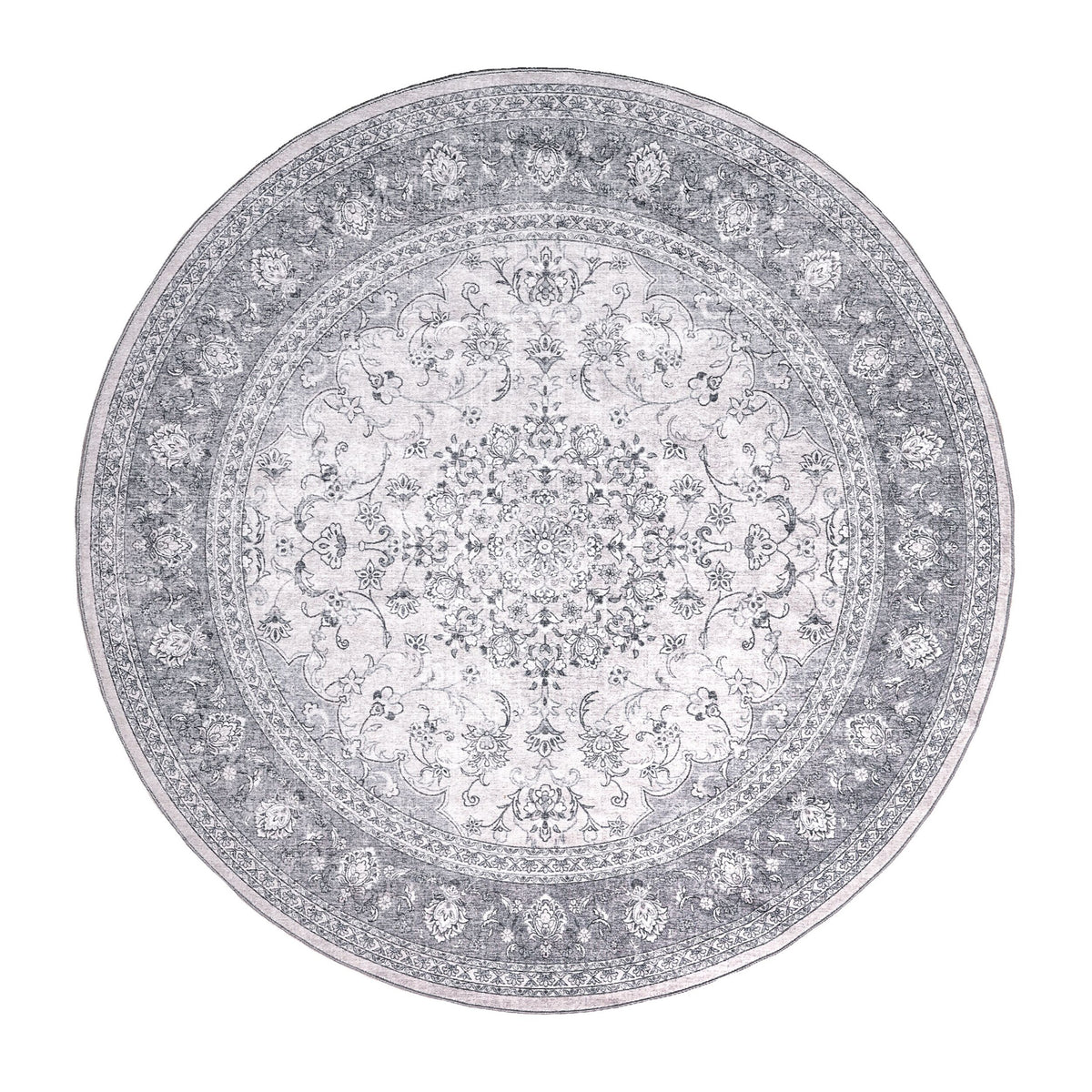 Ziba Round Washable Rug 200cm
