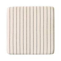 Torino Square Ottoman Alexandra Linen Stripe