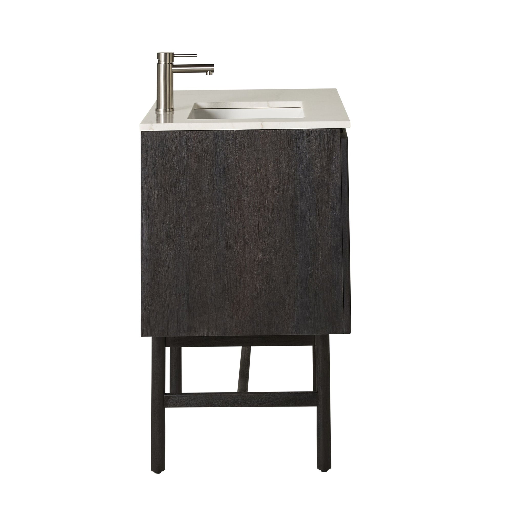 Ezra Single Bathroom Vanity Mahogany with Stone Top 910mm Package
