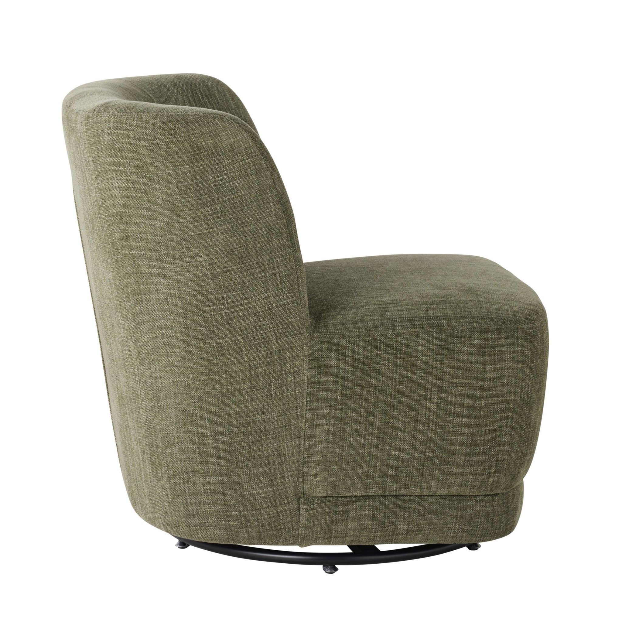Amala Swivel Occasional Chair Fern Green Weave