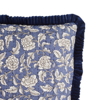 Tansy Navy Square Cushion 45x45cm