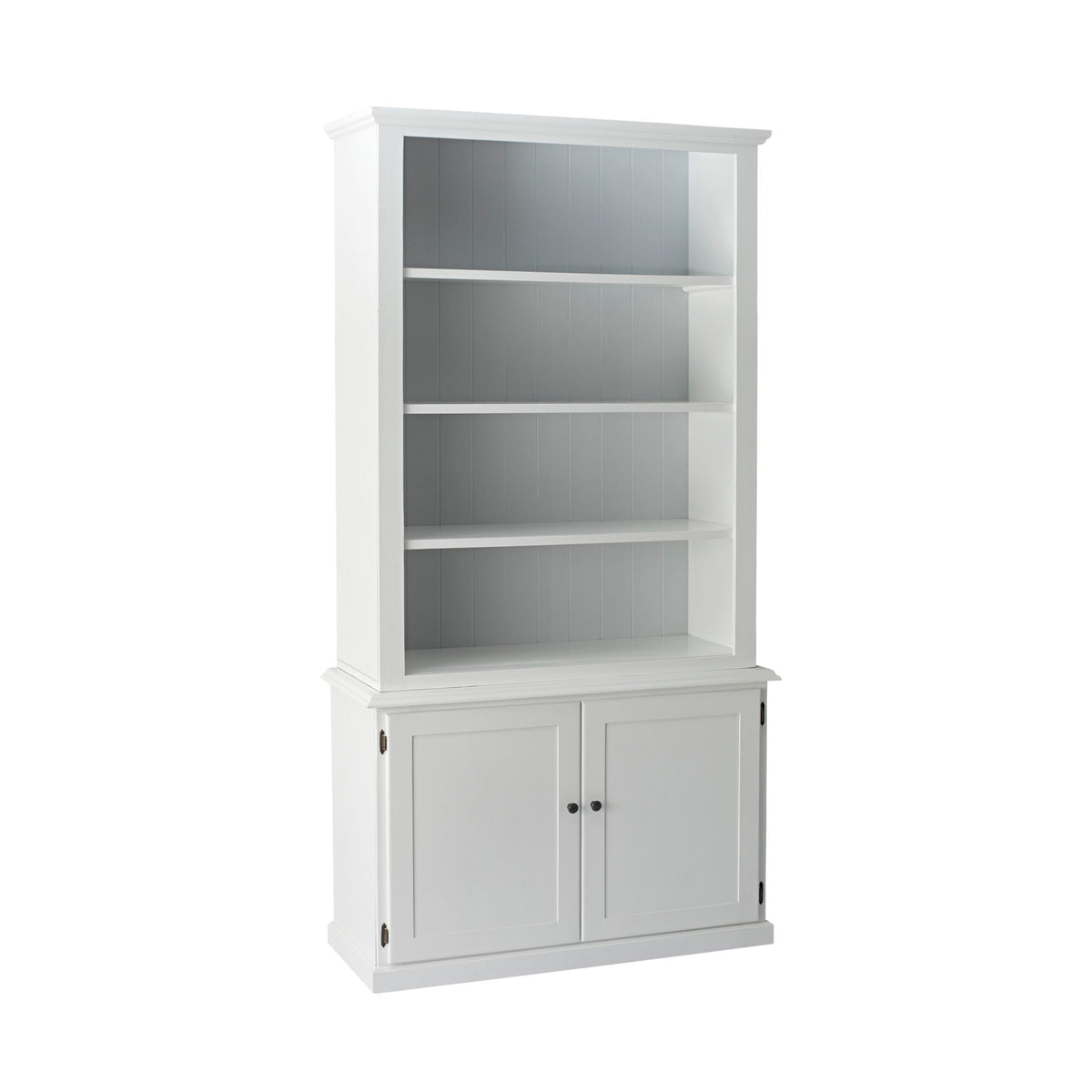 Armand 2 Door Library Shelving Unit 124 x 240cm White – Early Settler AU