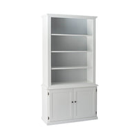 Armand 2 Door Library Shelving Unit 124 x 240cm White