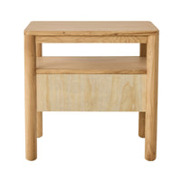 Spintara 1 Drawer Bedside Table Light Oak