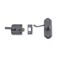 9636 Screen Door Latch Left Hand External Matte Black H98xW36mm P40mm