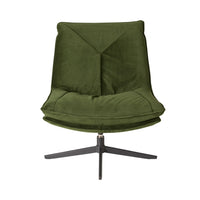 Dean Swivel Chair Velvet Olive Green