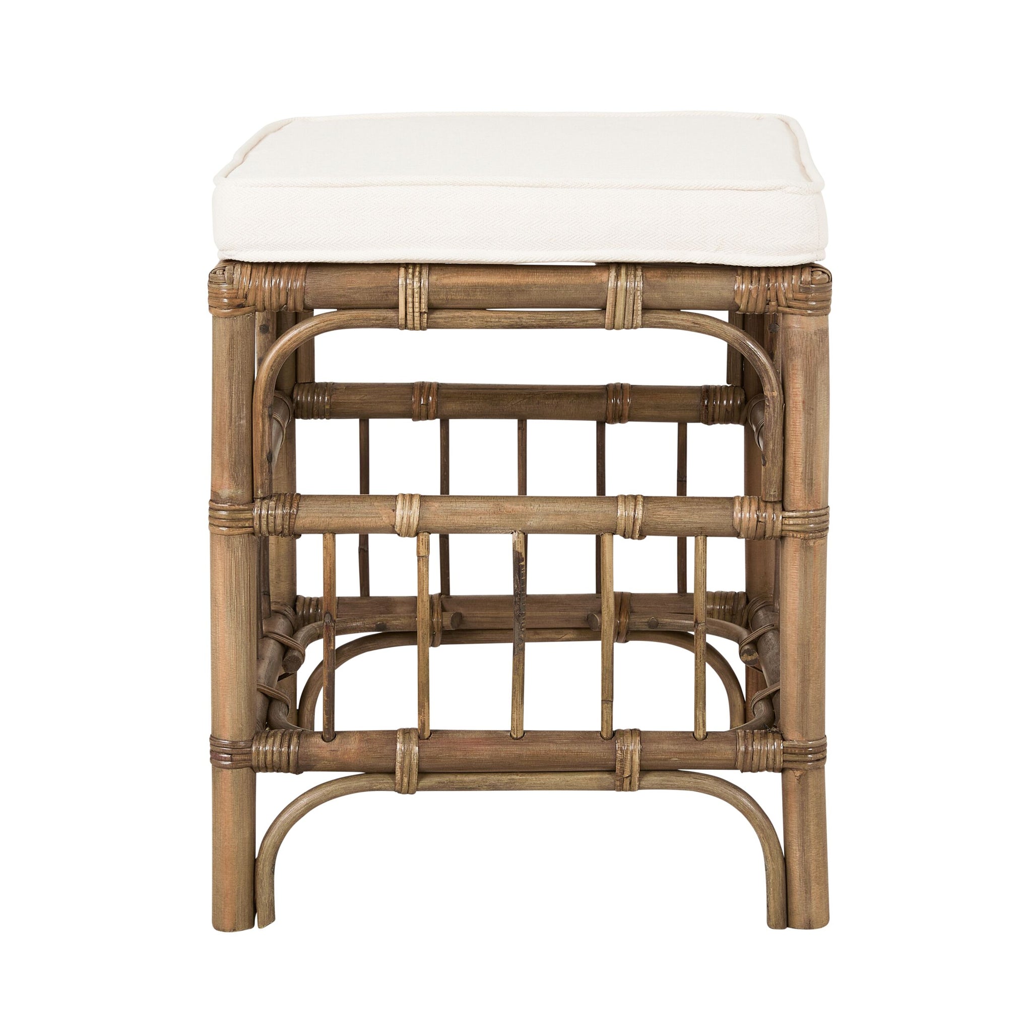 Martinique Rattan Cushioned Stool