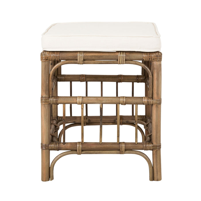 Martinique Rattan Cushioned Stool