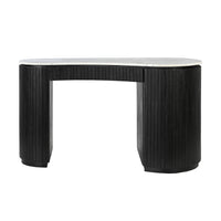 Deva Double Pedestal Desk Black