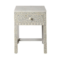 Bone Inlay Bedside Light Grey