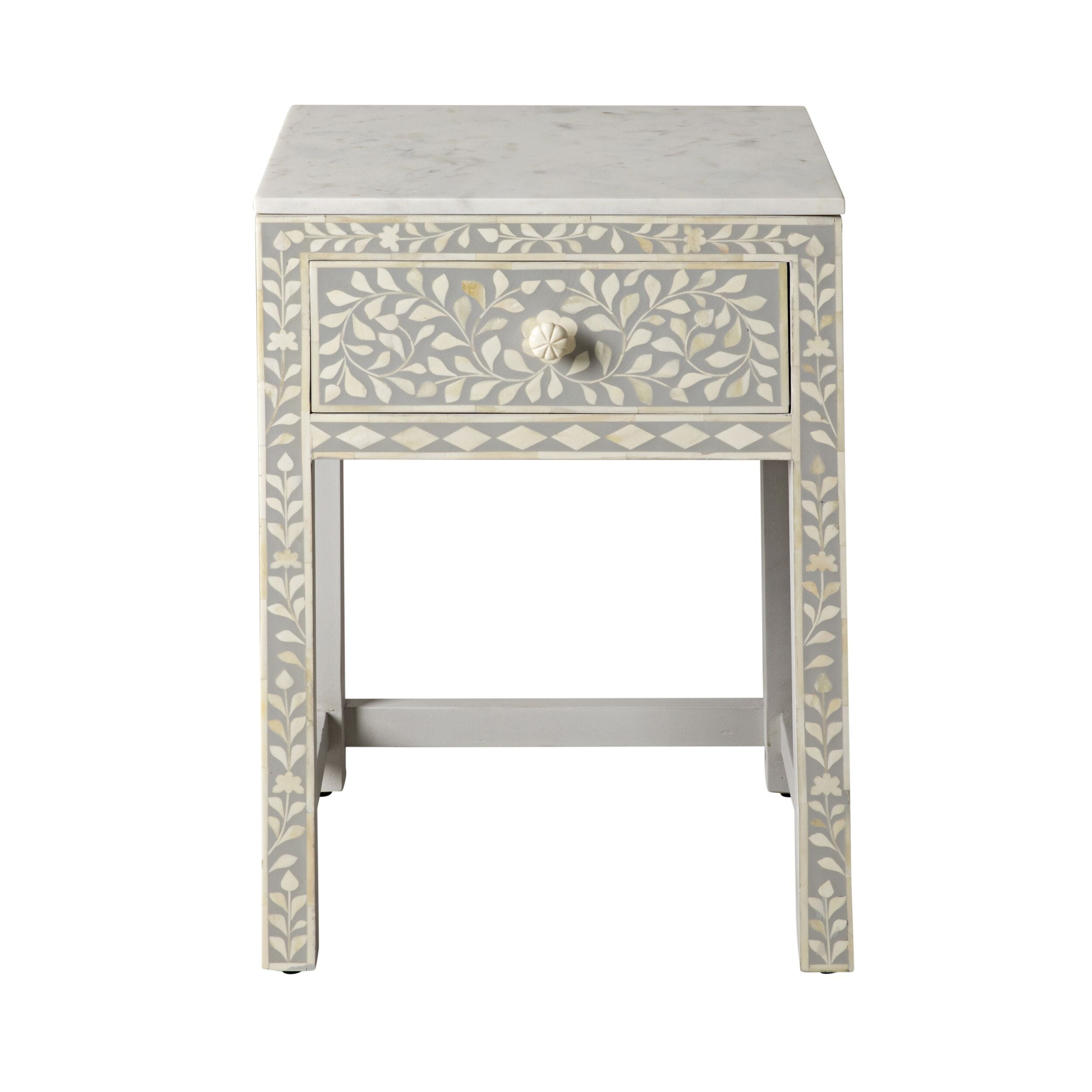 Bone Inlay Bedside Light Grey