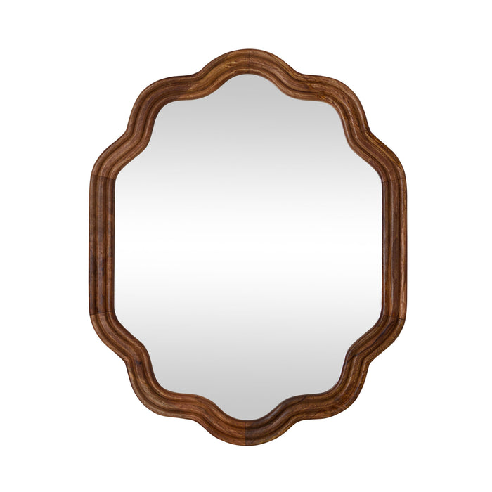 Sati Scalloped Wooden Mirror