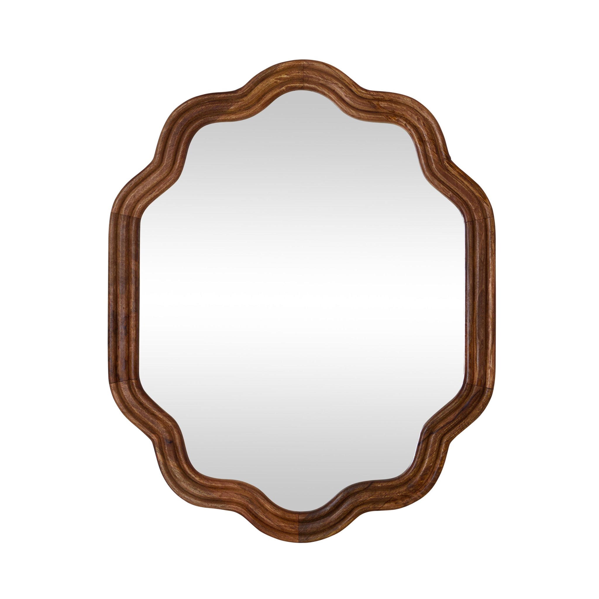 Sati Scalloped Wooden Mirror