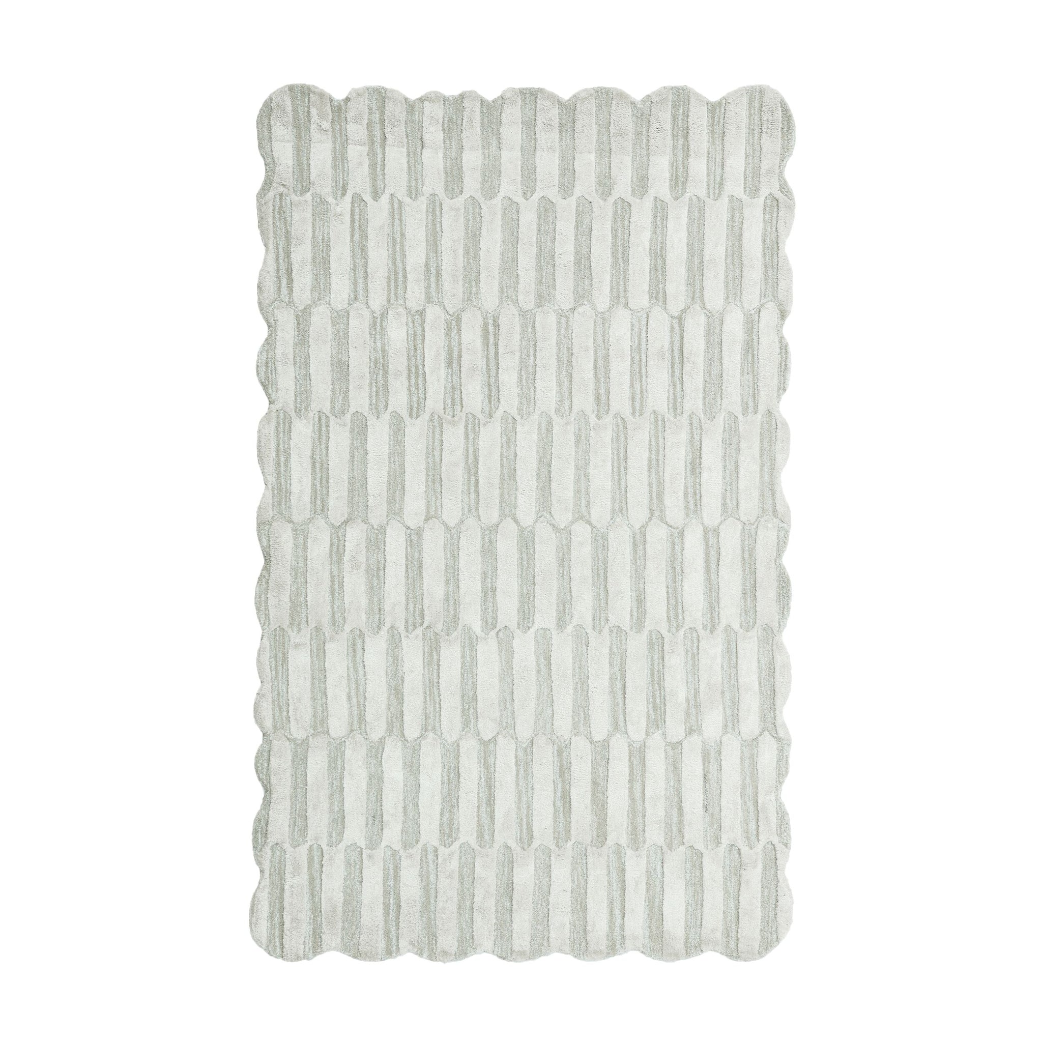 Mosaic Sand Wool Viscose Rug 150x240cm