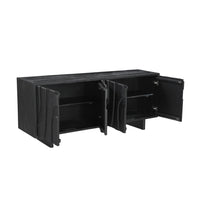 Sami 4 Door Sideboard Black
