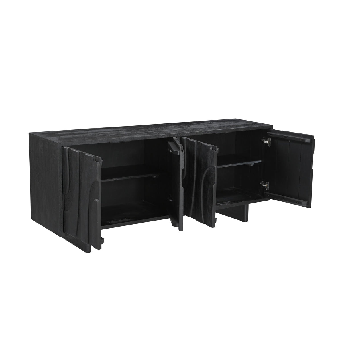 Sami 4 Door Sideboard Black