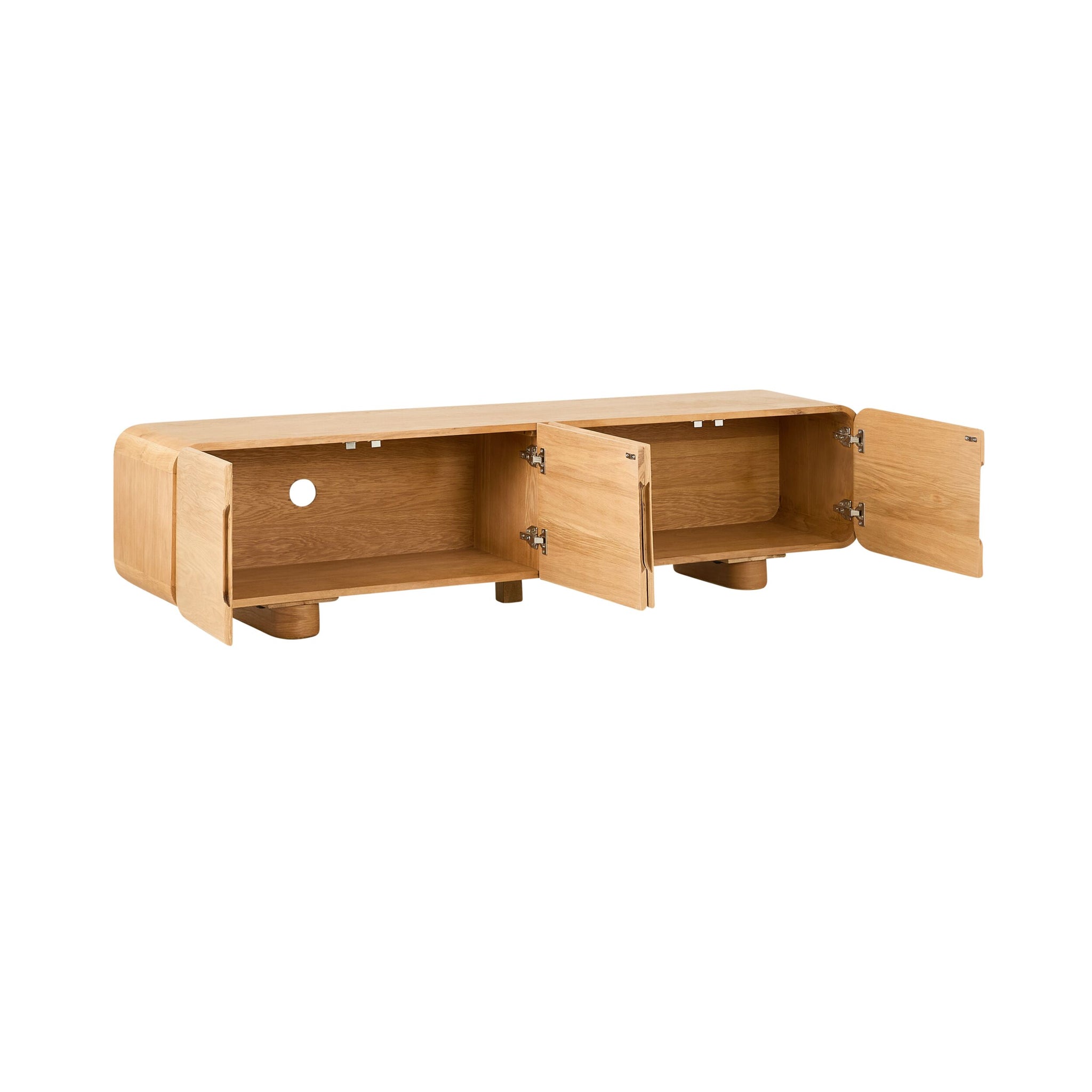 Dempsey Entertainment Unit Light Oak
