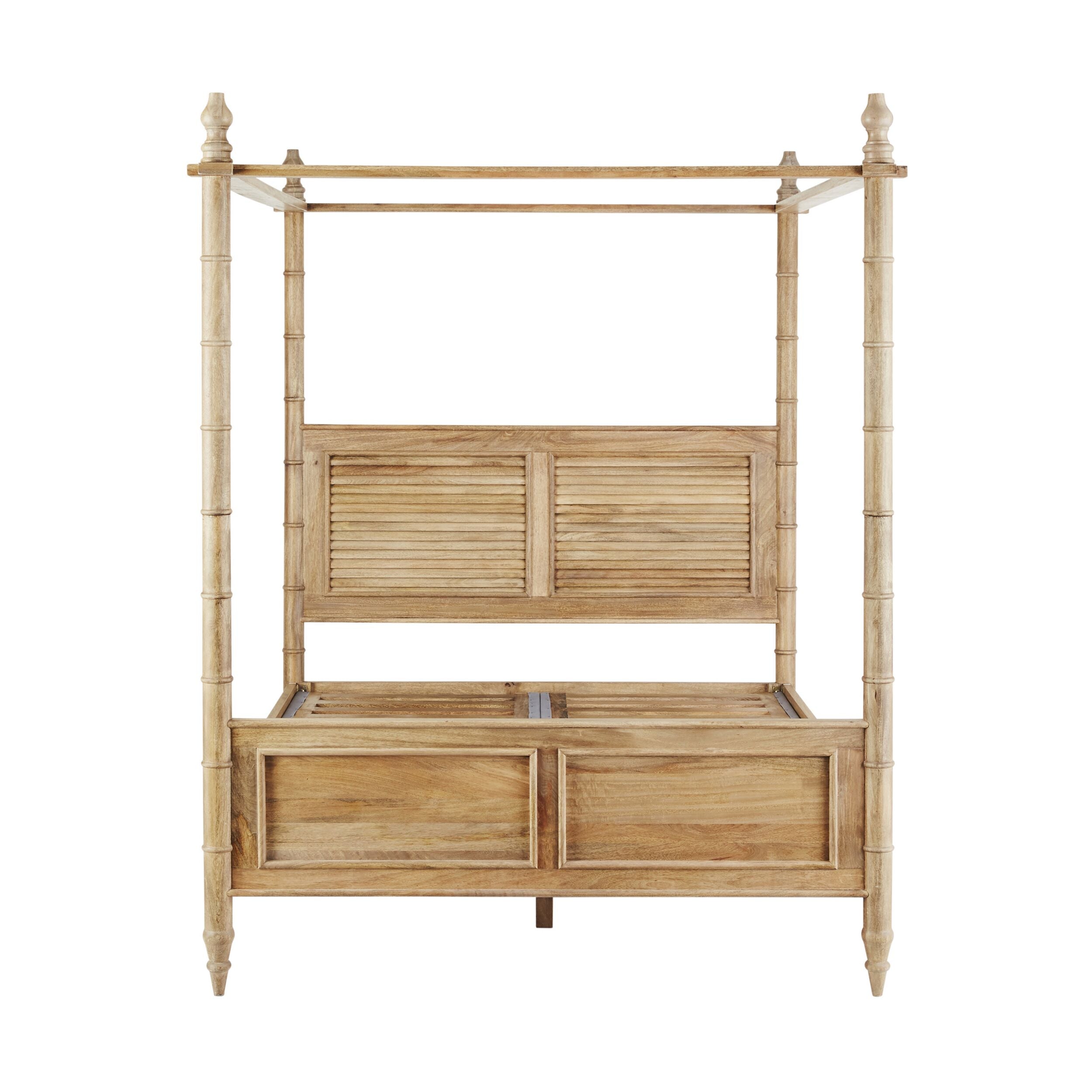 Hampton Mango Wood King Canopy Bed