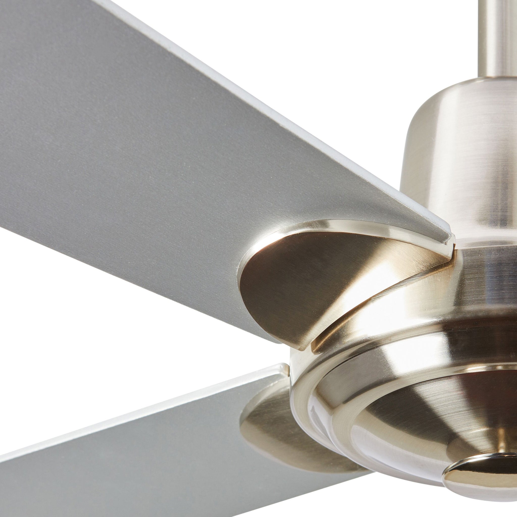 Mackay Indoor AC Ceiling Fan - Brushed Nickel & Silver 122cm