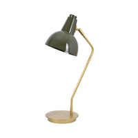 Scout Metal Table Lamp Matte Brass/Green 57cm